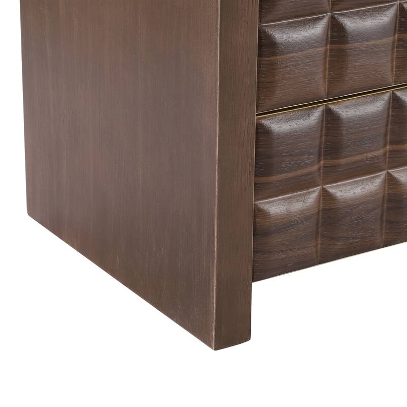 Christopher Knight Home - Walden Modern Wood Nightstand with Storage and Open Shelf