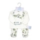 preview thumbnail 2 of 3, Baby Girls 3 Piece Lightly Quilted Hello Big World Layette Set, Cream Floral