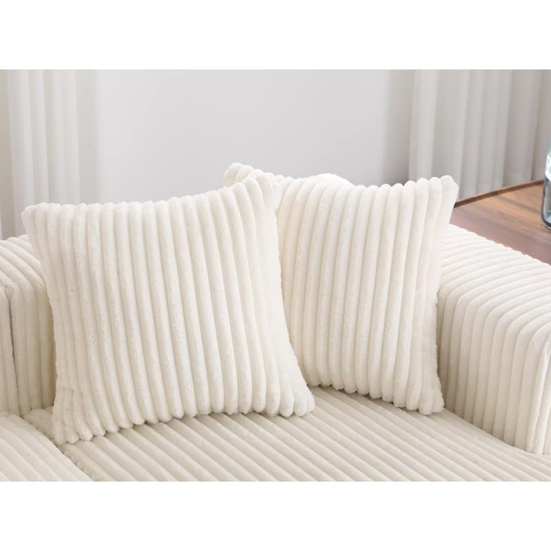 131'' Modular Sectional Couch, U-shaped sofa , Chaise Lounge, Striped fabric