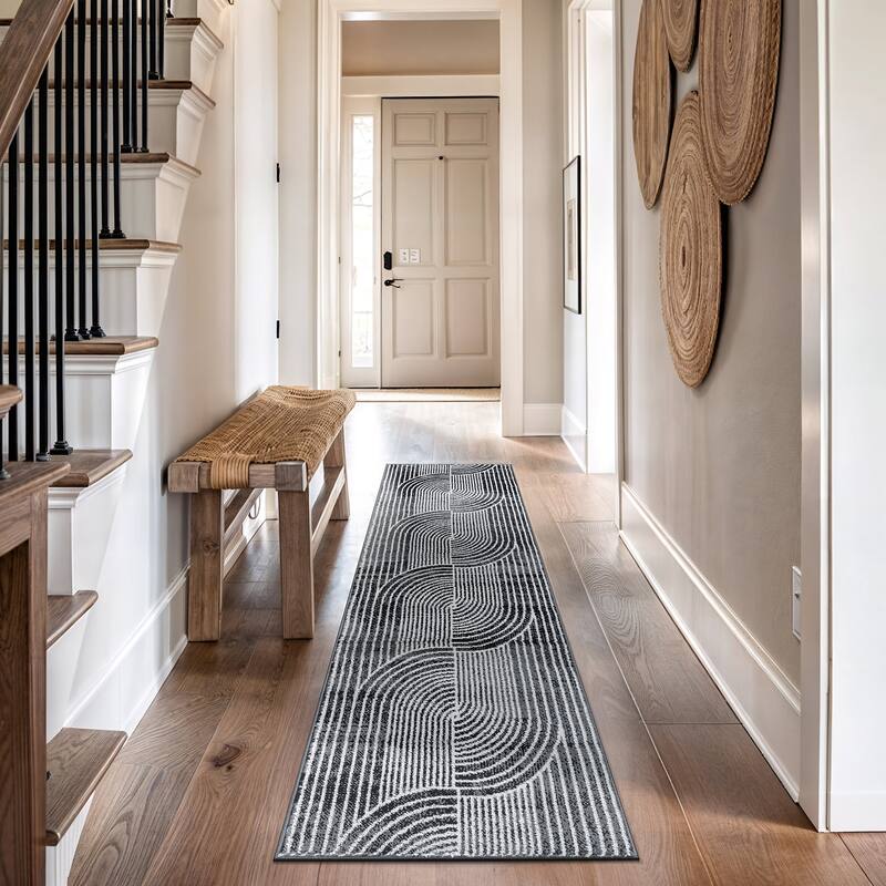 Contemporary Arch Knot Design Area Rug