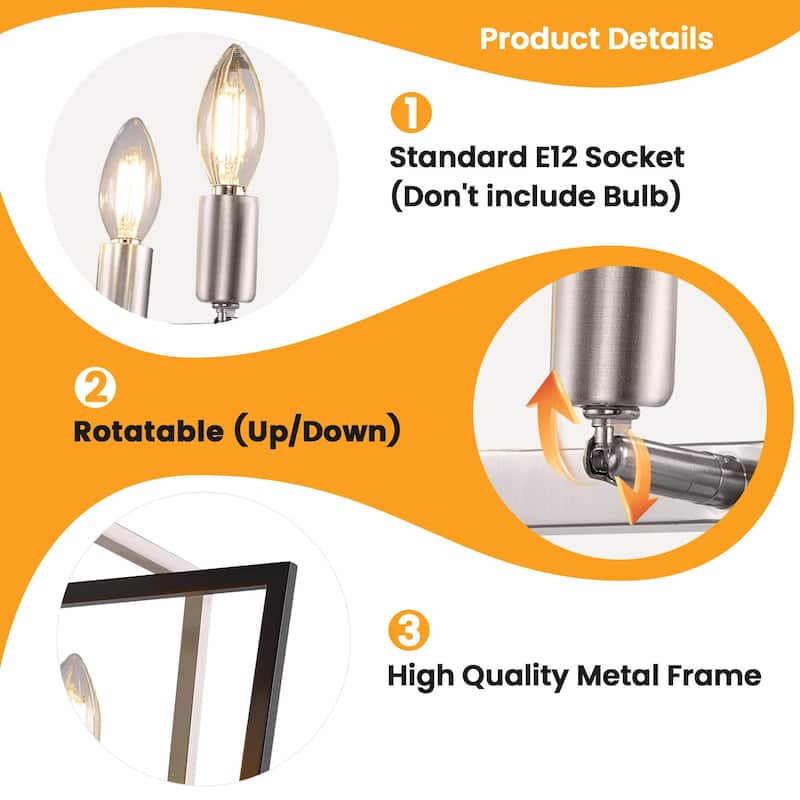 12 - Light Linear Candle Kitchen Island Pendant