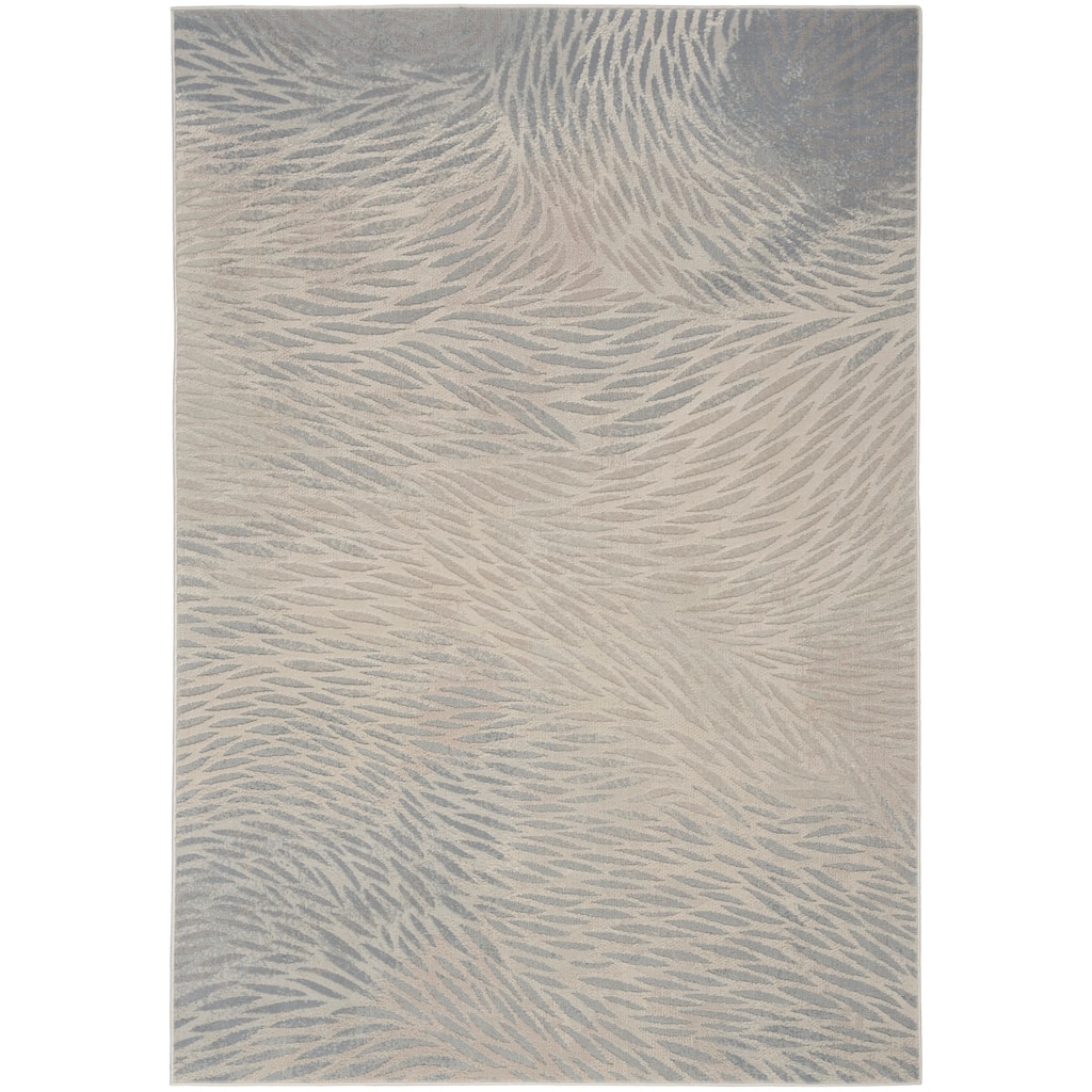 Nourison Lillian Indoor only Cream / Ivory Abstract Area Rug - 5' 3" x 7' 3"