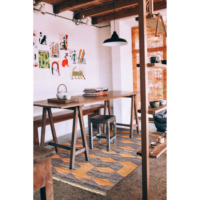 Ankara FW Grey Kilim 5'0" x 7'10" - 5'0 x 7'10