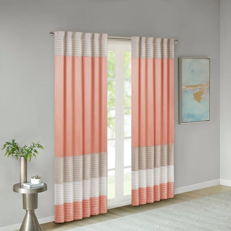 Polyoni Pintuck Curtain Panel