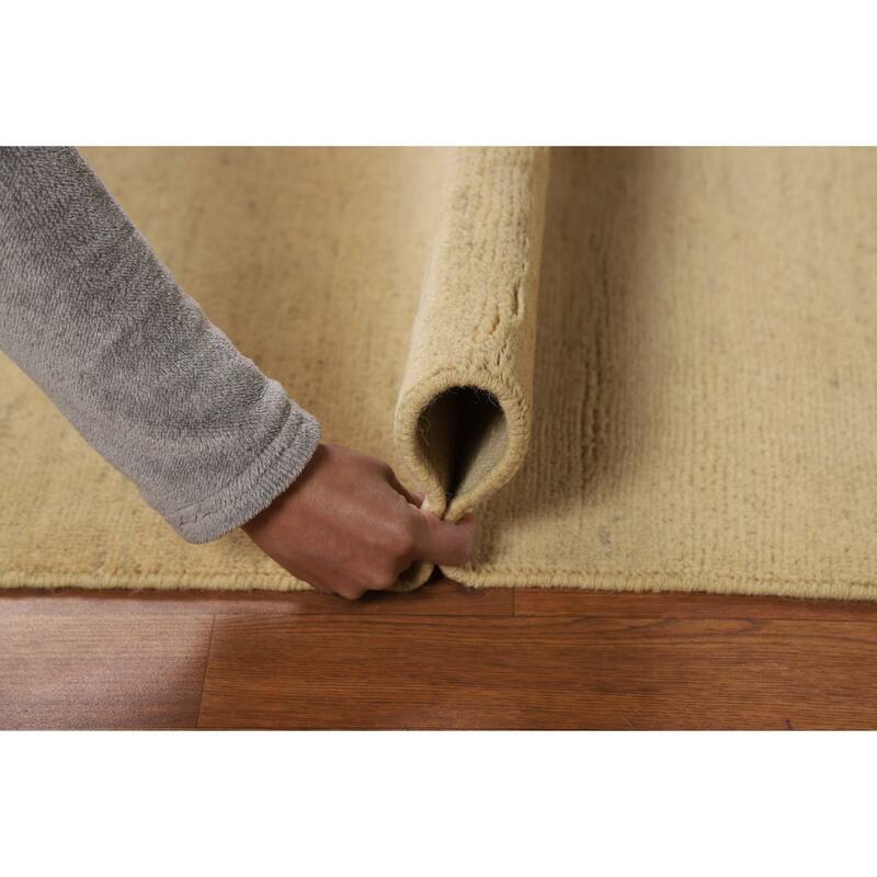 Contemporary Gabbeh Runner Rug Hand-Knotted Wool Carpet - 2'8"x 9'6"