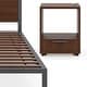 preview thumbnail 8 of 8, Homestyles 3-Piece Merge Brown Wood Queen Bed with Two Nightstands Set