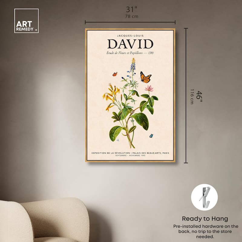 David's Delicate Flowers Canvas by Art Remedy