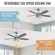 preview thumbnail 14 of 42, 52/66-In Farmhouse Style Industrial Windmill Large Ceiling Fan with Light and Remote