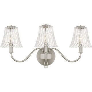 McKinney 3-Light Brushed Nickel Bath Light