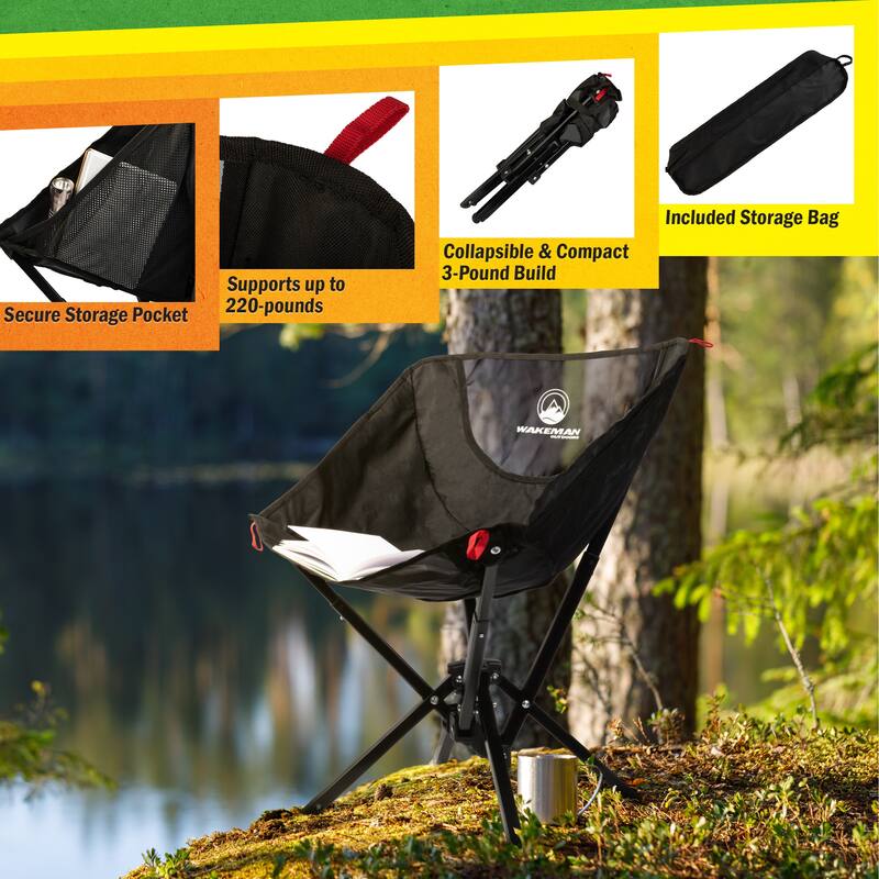 Portable Camping Chair Compact and Foldable Chair Lightweight