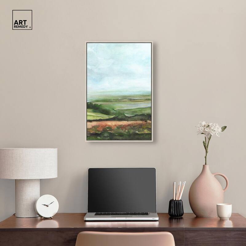 Watercolor Horizon Canvas by Art Remedy