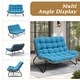 preview thumbnail 13 of 32, All-Weather PE Rattan Double Papasan Chair Loveseat with Soft Cushion for Indoor Outdoor