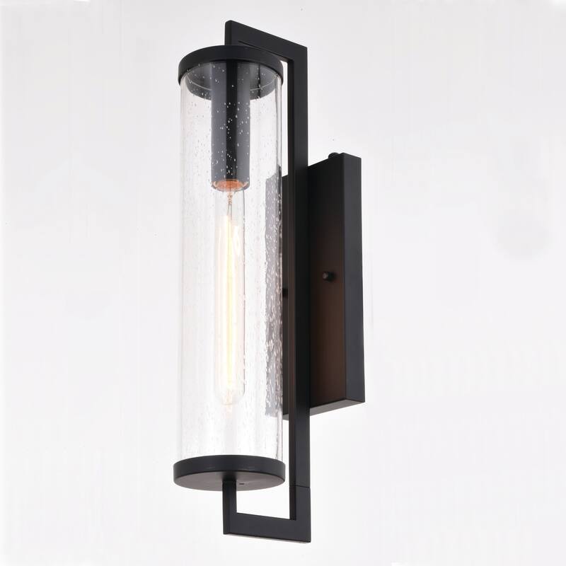 Bellevue Carmen 20" Tall Outdoor Wall Sconce with Seedy Glass Shade