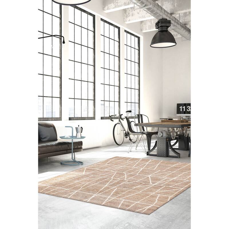 ECARPETGALLERY Hand-knotted Tangier Brown Wool Rug - 8'2 x 9'11
