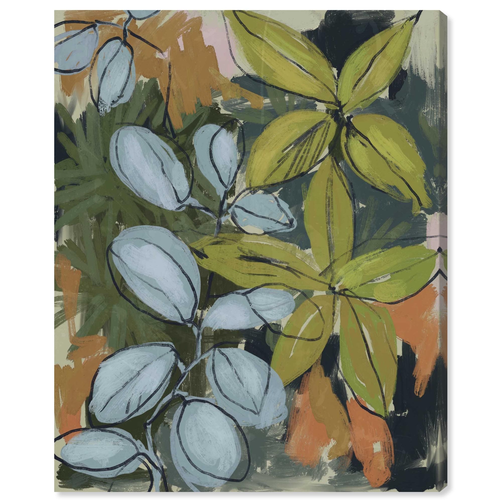 Tropical Window Floral Decor Canvas Print by Notoriart