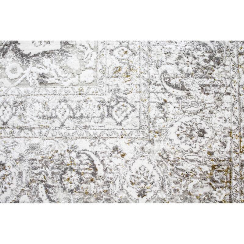 Bashian Graycen Cream Contemporary Area Rug
