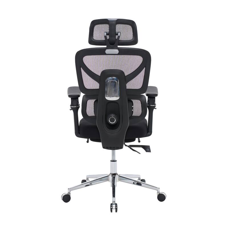Ergonomic Home Office Desk Chair with Massage Lumbar Support,4 D Headrest, Adjustable Back High and Seat Depth