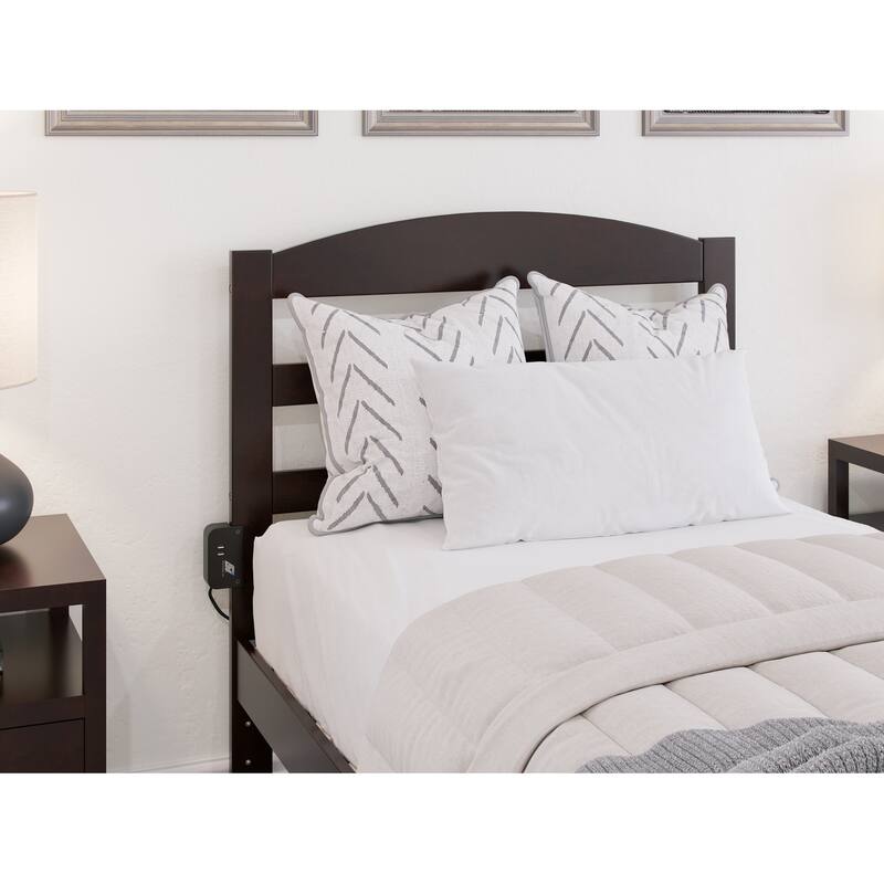 Warren Platform Bed with Footboard and 2 Storage Drawers