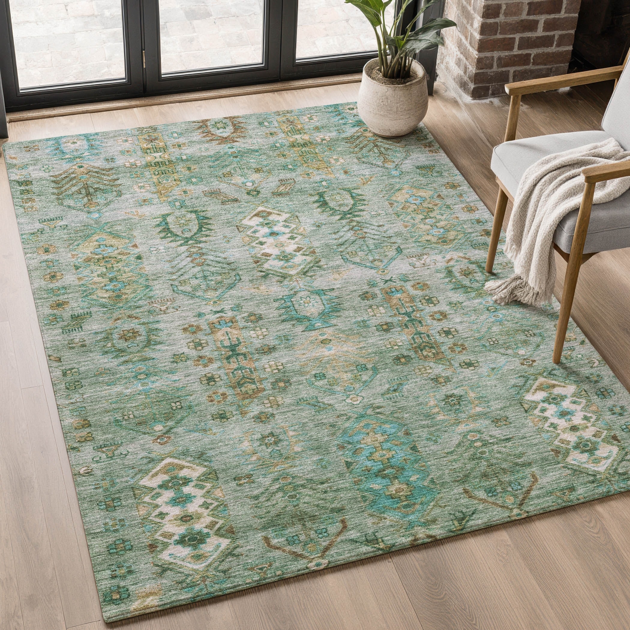 Premium Washable Super Soft Traditional Karachi Mayfield Rug