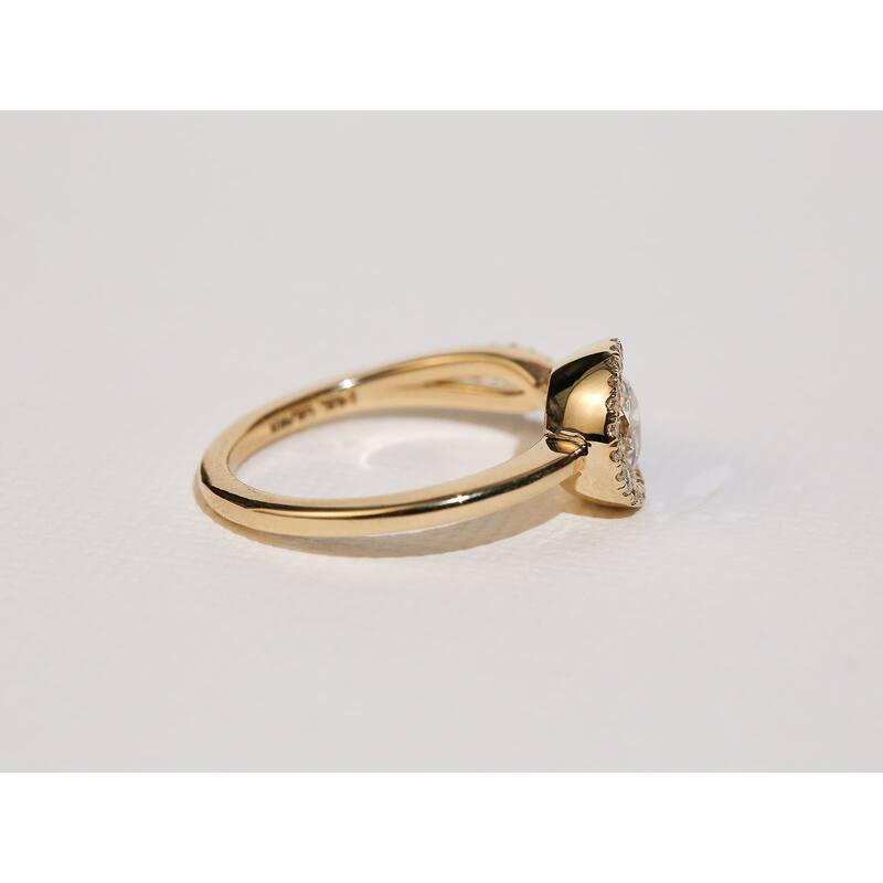 Kobelli 1.25 Carats Lab Grown Diamond Certified 14k Solid Gold Round Twist Lasso Ring