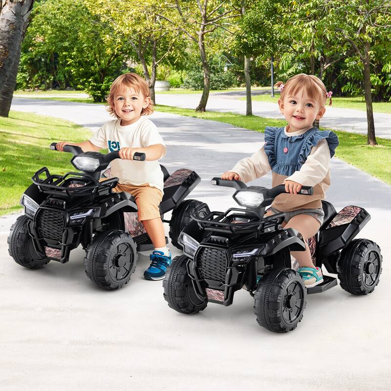 Gymax 6V Electric Children Toy Car w/Music & Story Function USB Front