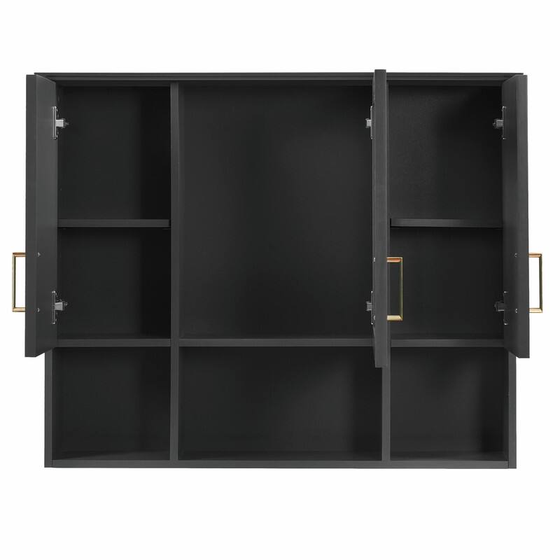 35" 2-in-1 Wall-Mounted Medicine Cabinet - High-Definition Mirror with Storage, Adjustable Shelves & Soft-Close Doors