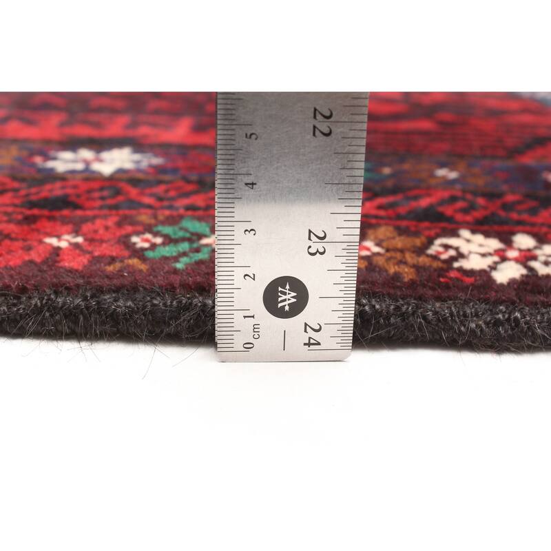 ECARPETGALLERY Hand-knotted Teimani Dark Brown Wool Rug - 2'11 x 4'9