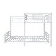 preview thumbnail 6 of 26, Contemporary Modern Design L-shaped Twin over Full Size Bunk Bed,Sturdy Metal Construction and Safety Guaranteed