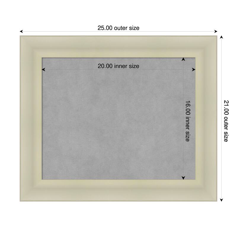 Amanti Art Oliver Black Framed - 25 x 21 in - Oliver Warm Silver