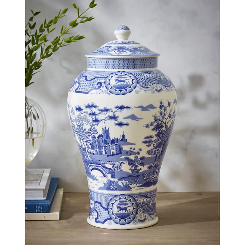 Spode Blue Italian Vase