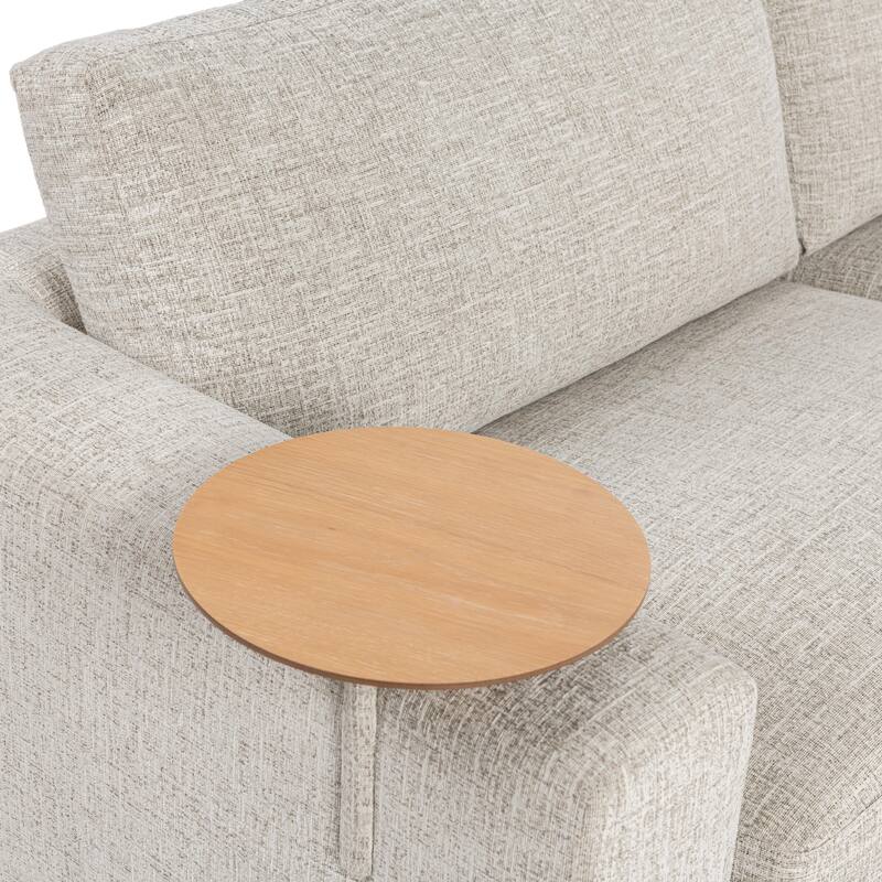 Classic Home Donovan Upholstered Sectional Sofa - 132.3Wx132.3Dx32.3H