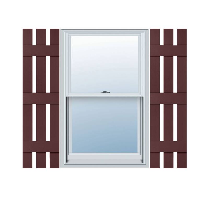 Mid-America Vinyl, Standard Size Three Board Spaced Shutters