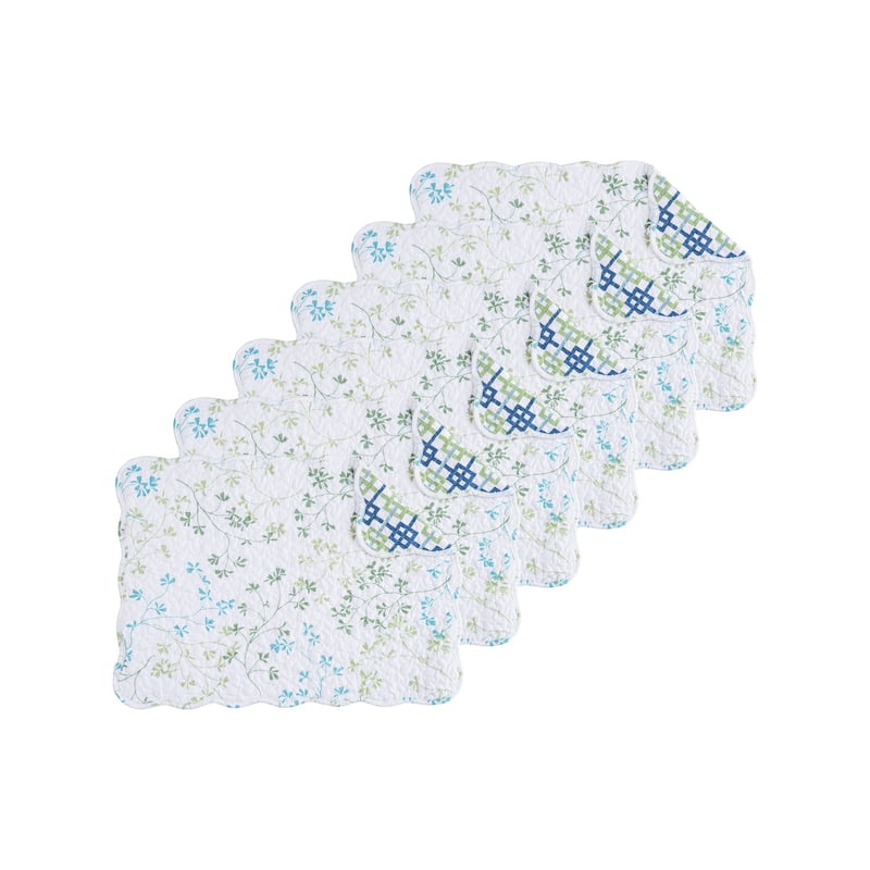 Olivia Quilted Placemat Set 6