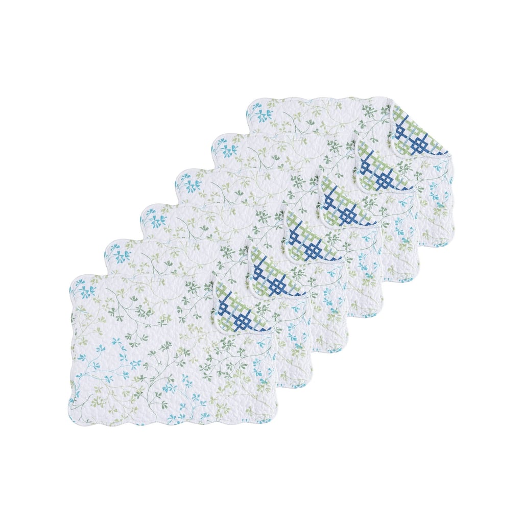 Olivia Quilted Placemat Set 6