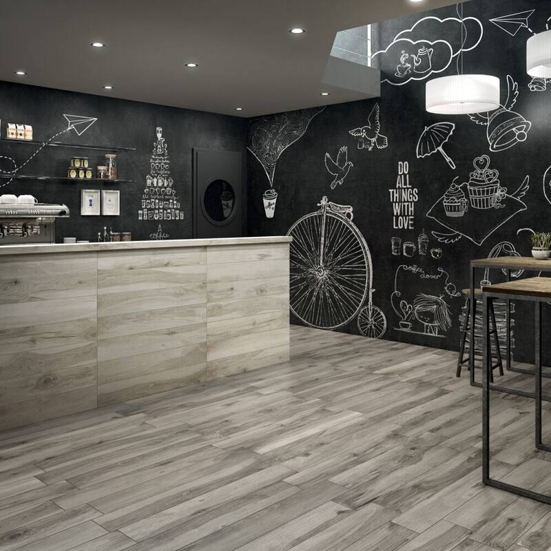 The Tile Life Montauk 6x40 Teak Porcelain Floor & Wall Tile
