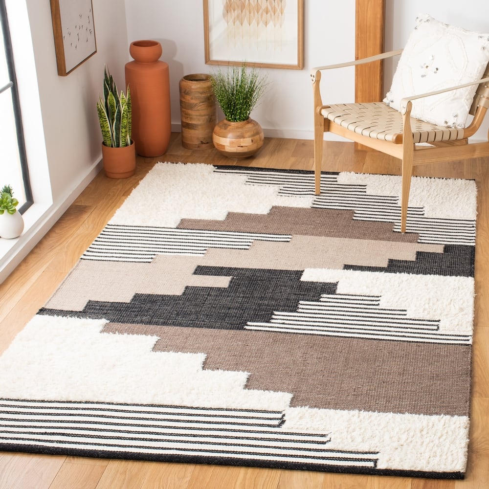 SAFAVIEH Handmade Kenya Margrith Modern Tribal Wool Rug