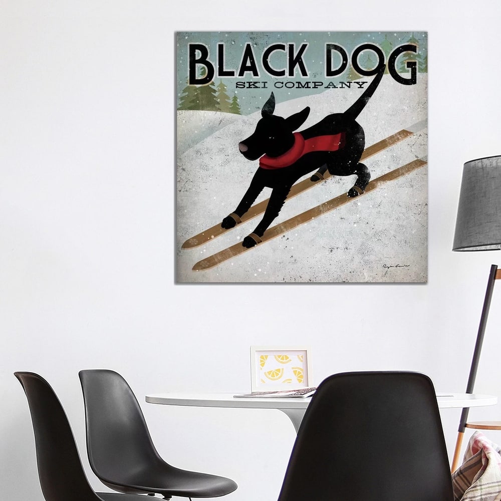 iCanvas "Black Dog Ski Co. II" by Ryan Fowler Canvas Print
