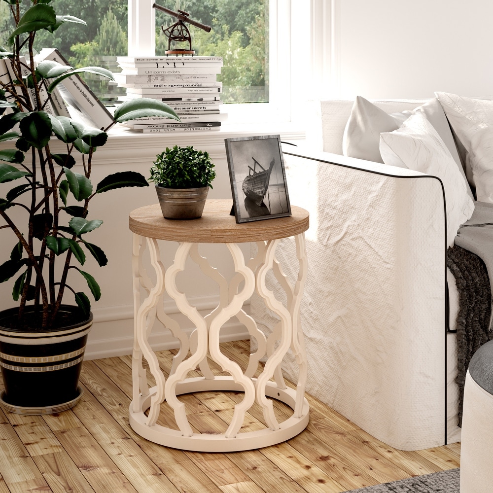 Distressed end tables for living room discount