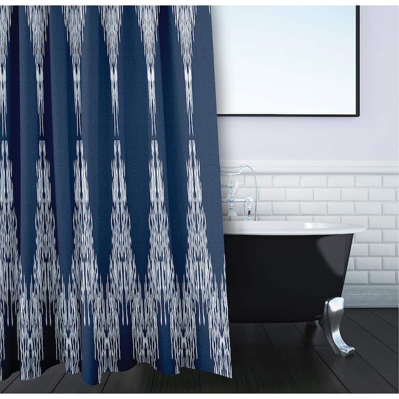 Peace 1 Geometric Print Shower Curtain