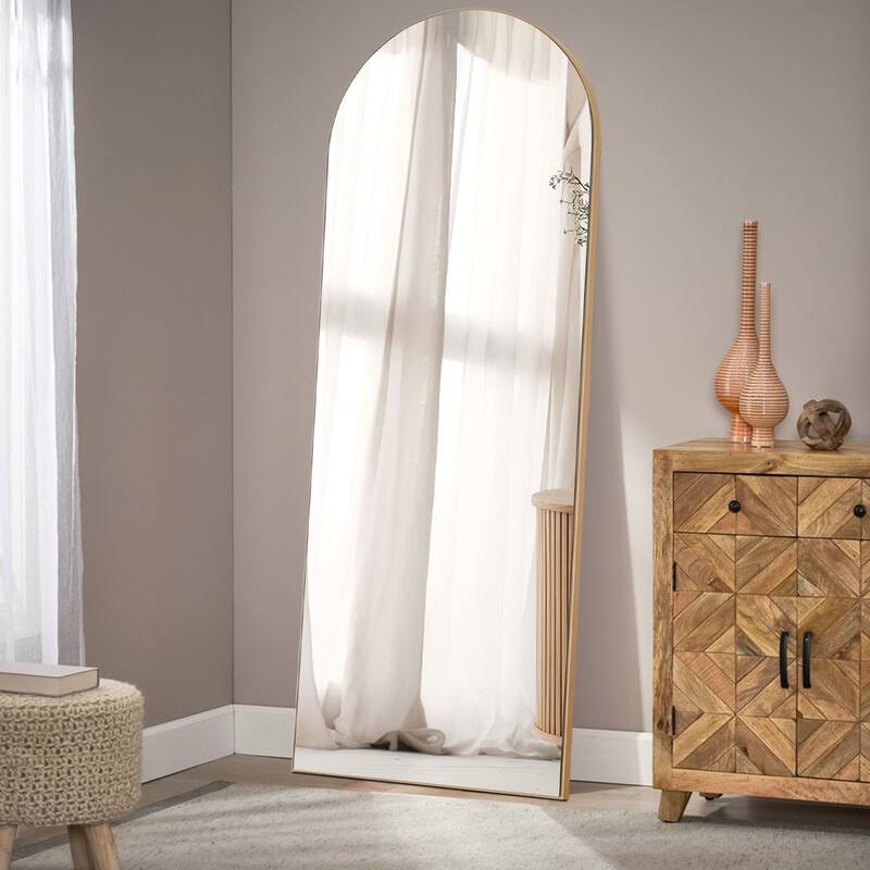 Full-length Floor Arched Mirror