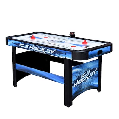 Hathaway Face-Off 5-Ft Air Hockey Game Table for Family Game Rooms with Electronic Scoring