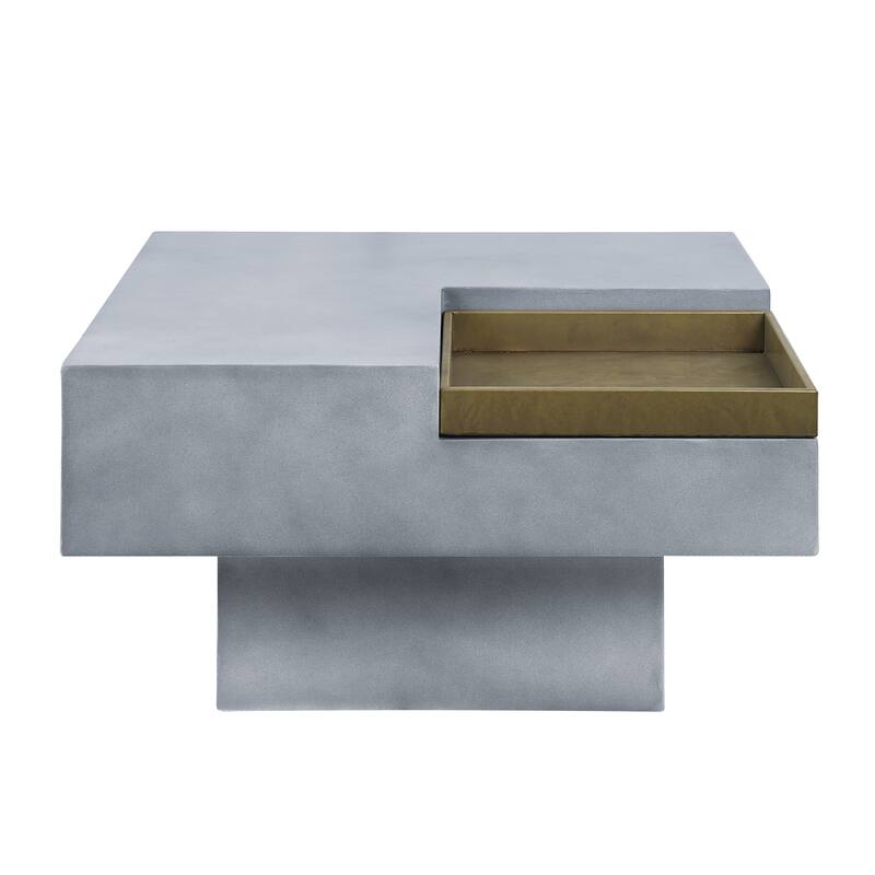 ACME Kailano Coffee Table, Weathered Gray Finish LV01928