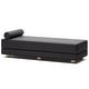 preview thumbnail 9 of 105, Jaxx Alon Daybed - Fold-Out Sleeper Chaise with Premium Memory Foam Queen-Size Mattress - Made in the USA