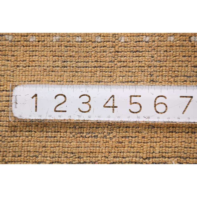 Gold Animals Gabbeh Indian Rug Handmade Wool Carpet - 4'8" x 6'3"