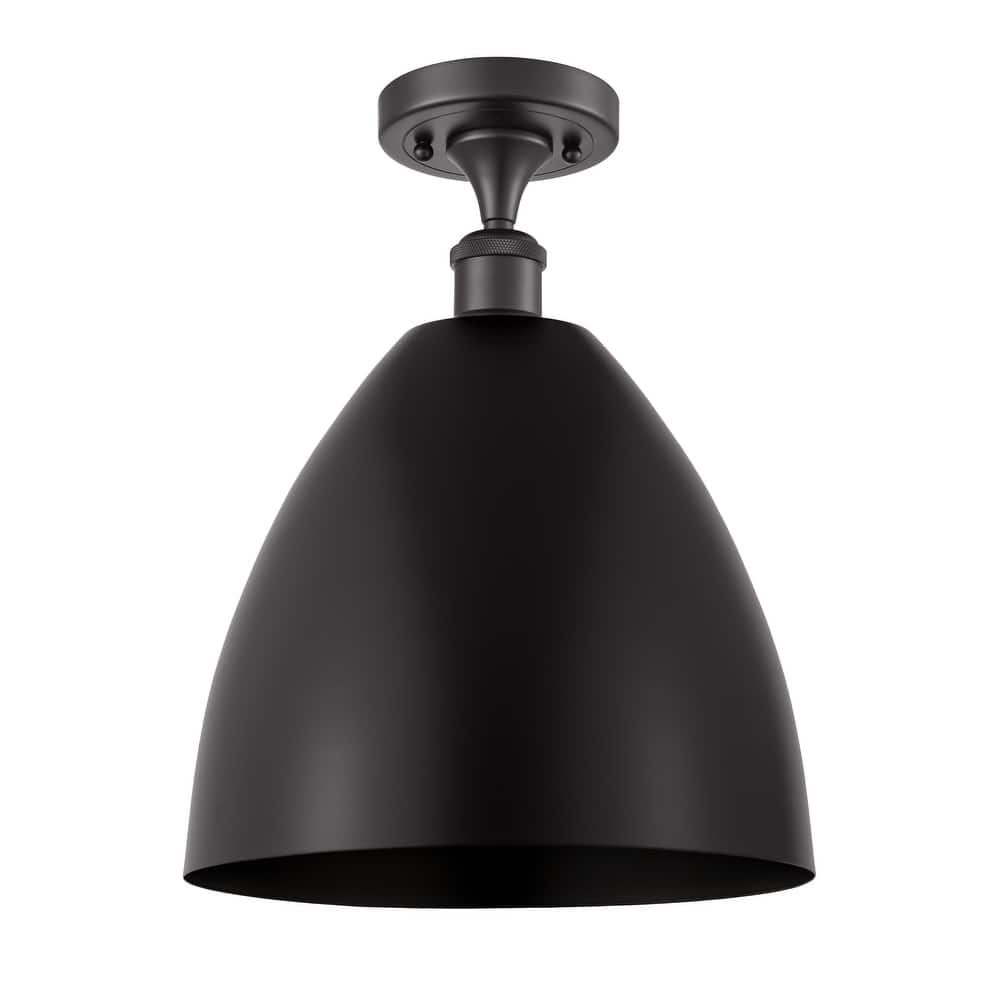 Innovations Lighting Metal Bristol - 1 Light 12" Semi-Flush Mount