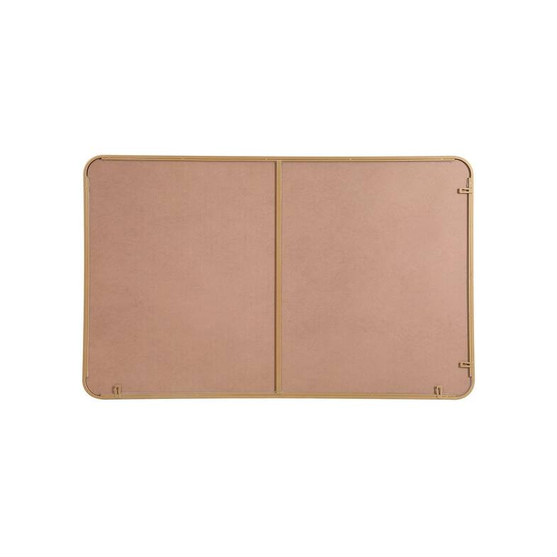 Ezra Soft Corner Metal Rectangular Mirror