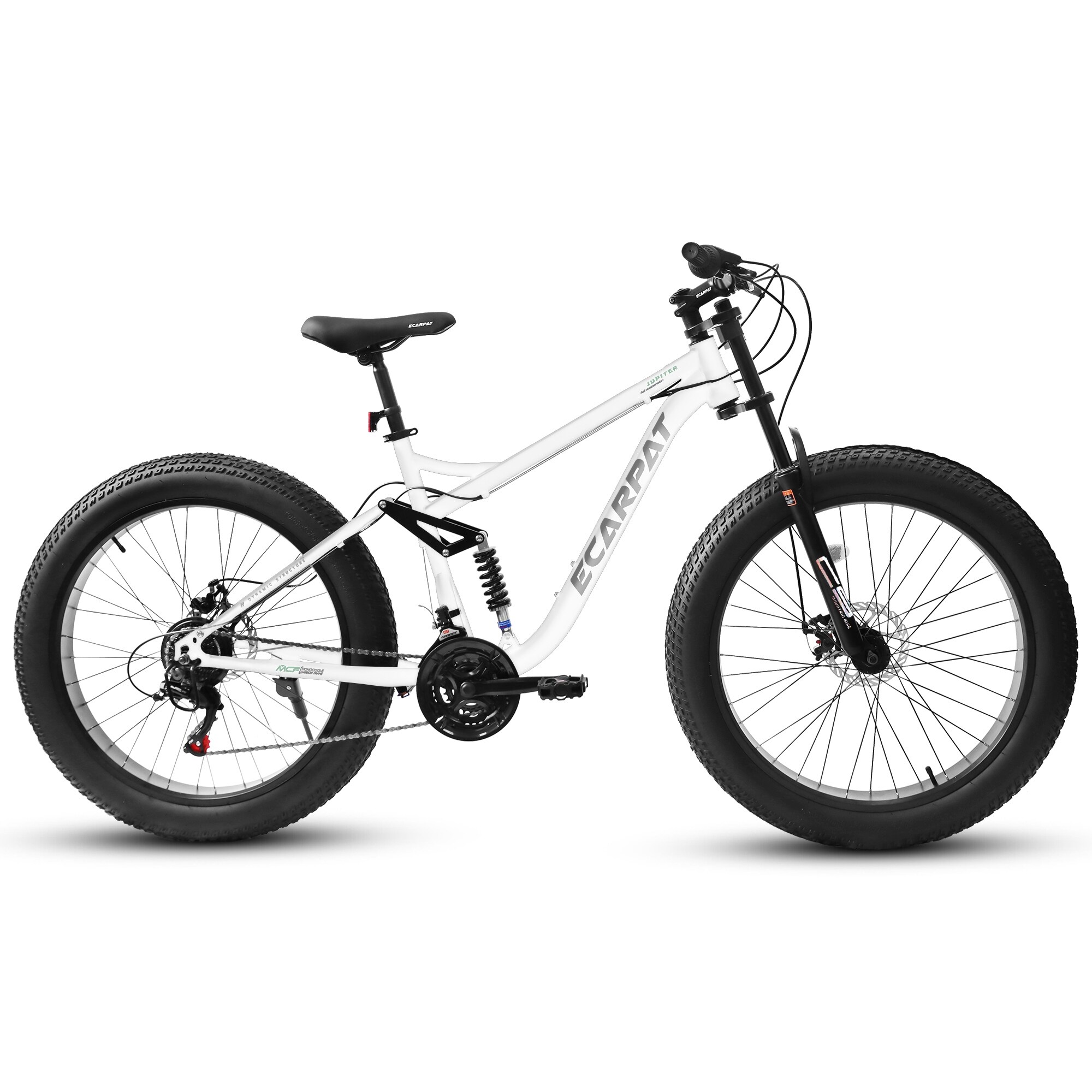 26-Inch Full Suspension Mountain Bike, 21-Speed Shimano Drivetrain