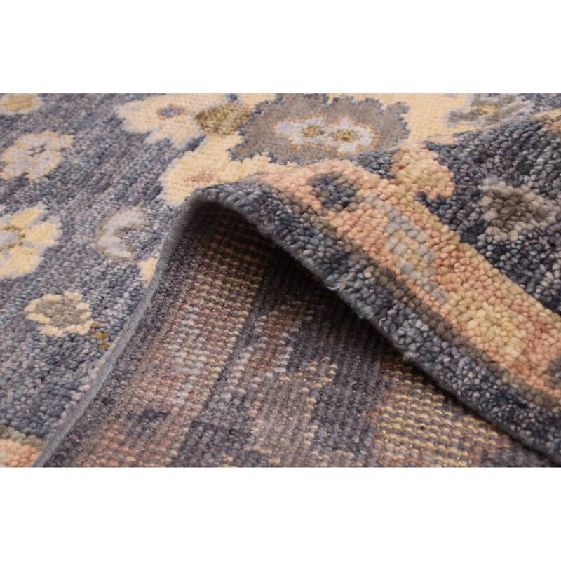 ECARPETGALLERY Hand-knotted Jules Serapi Dark Navy Wool Rug - 7'9 x 9'10