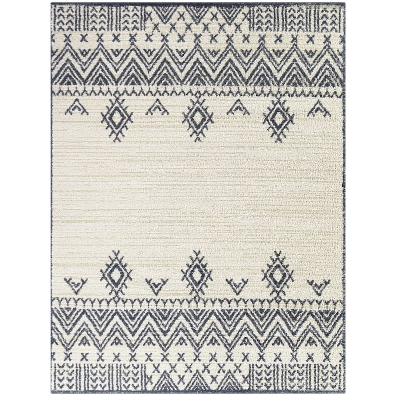 Ardennes Chevron Border Area Rug
