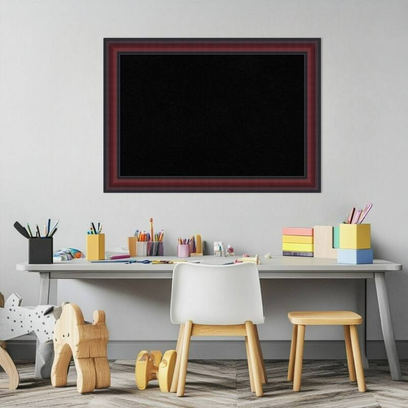 Dalat Cherry Framed Cork Board - Bulletin Board, Organization Board, Pin Board